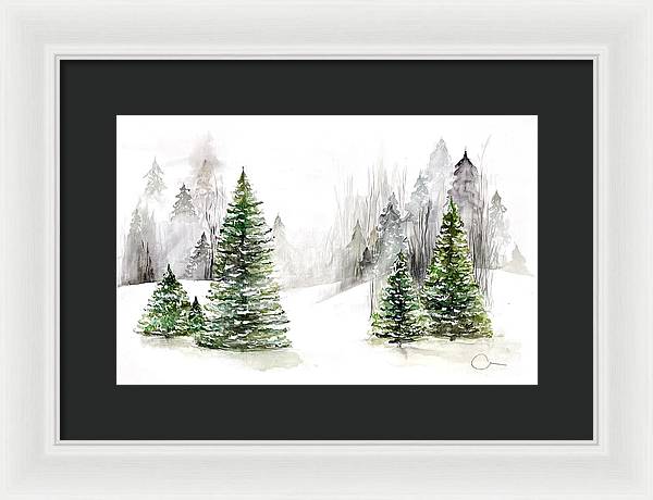 Snowscape - Framed Print