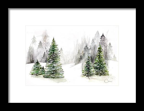 Snowscape - Framed Print
