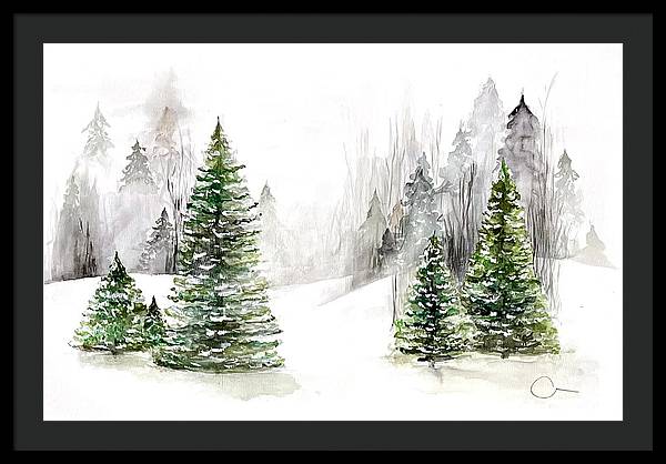 Snowscape - Framed Print