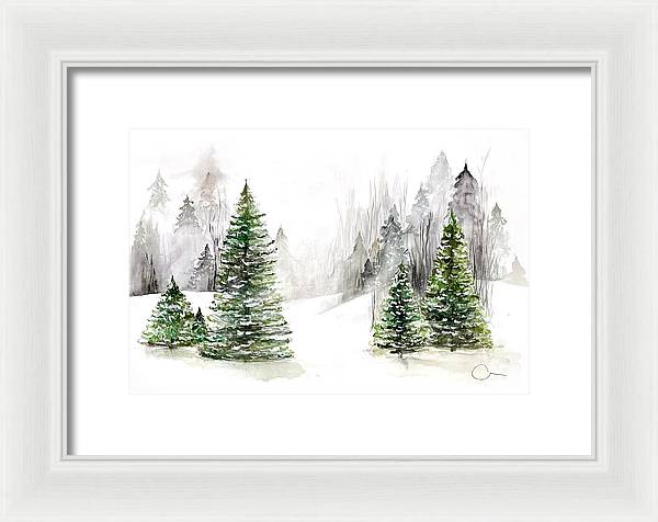 Snowscape - Framed Print