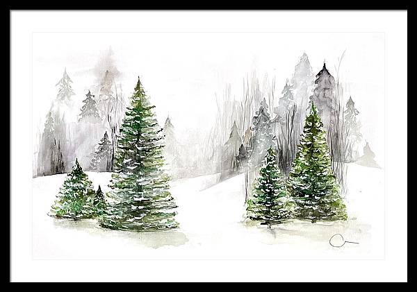 Snowscape - Framed Print
