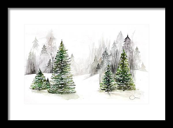 Snowscape - Framed Print