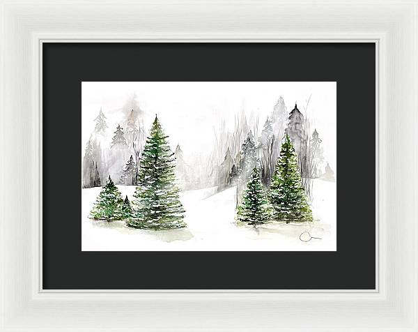 Snowscape - Framed Print