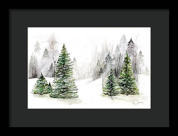 Snowscape - Framed Print