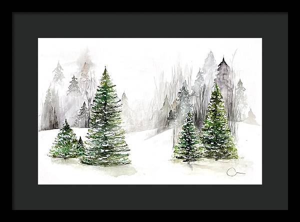 Snowscape - Framed Print