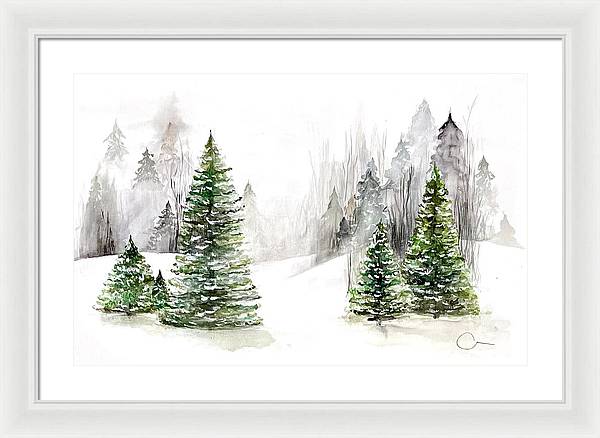 Snowscape - Framed Print