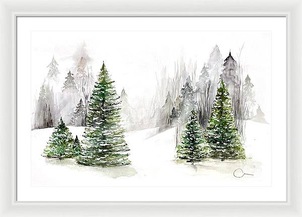 Snowscape - Framed Print