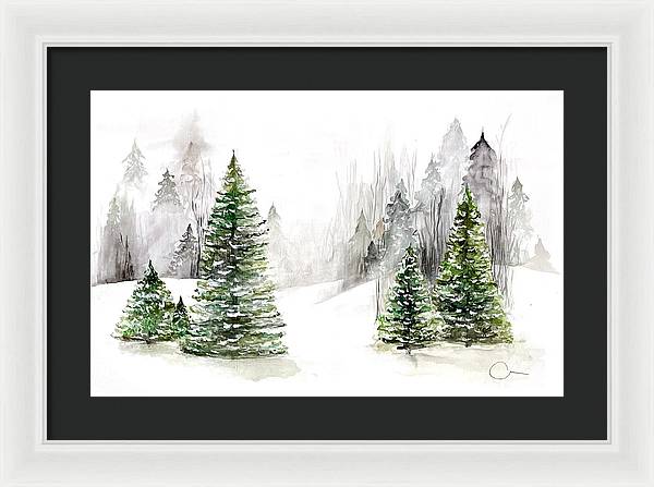Snowscape - Framed Print