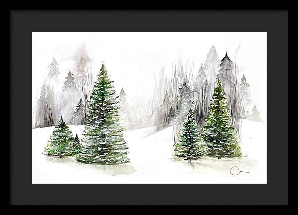 Snowscape - Framed Print