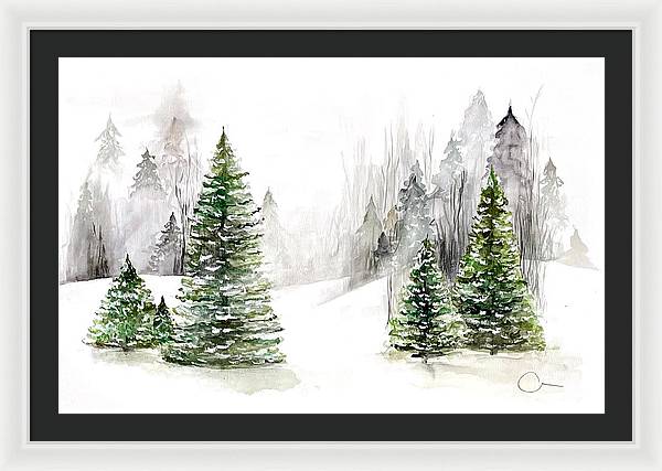 Snowscape - Framed Print