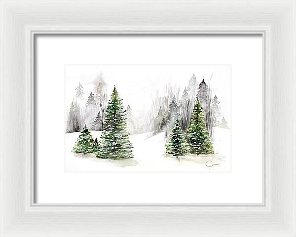 Snowscape - Framed Print