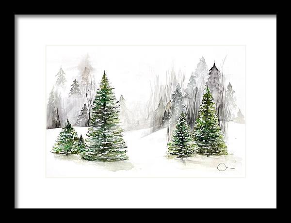 Snowscape - Framed Print