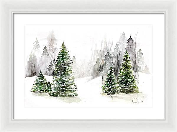 Snowscape - Framed Print