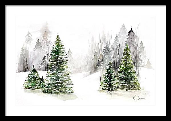 Snowscape - Framed Print