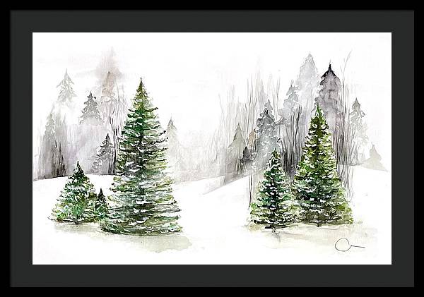 Snowscape - Framed Print