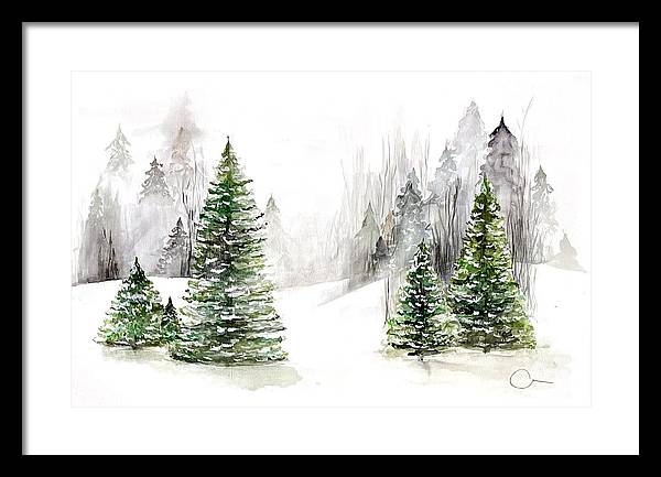 Snowscape - Framed Print