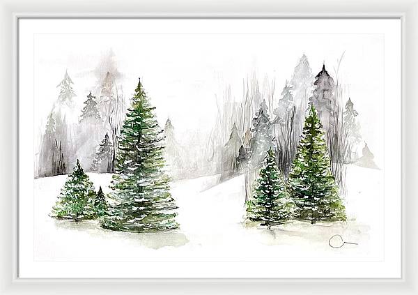 Snowscape - Framed Print