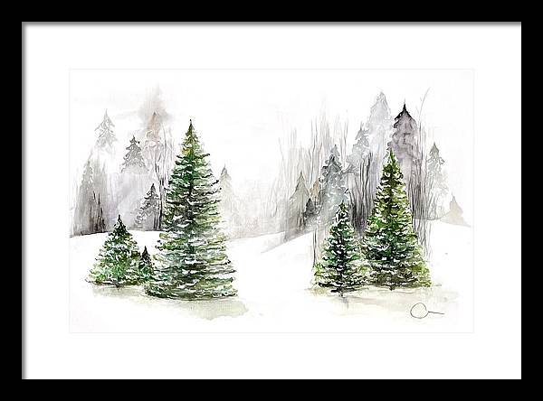 Snowscape - Framed Print