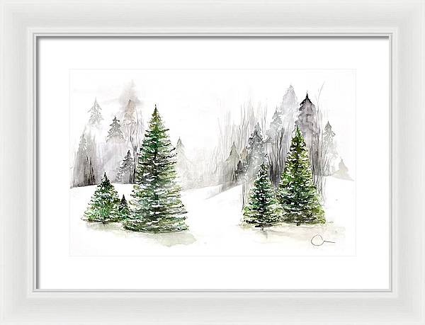 Snowscape - Framed Print