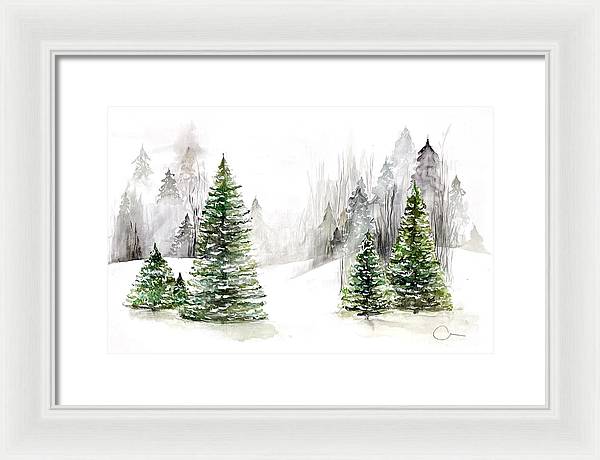 Snowscape - Framed Print