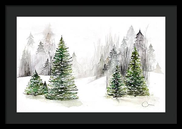 Snowscape - Framed Print