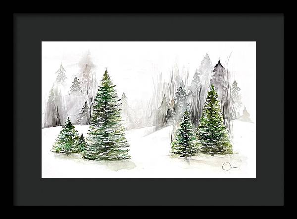Snowscape - Framed Print