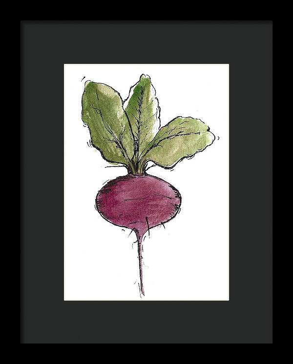 Beetroot Vegetable - Framed Print