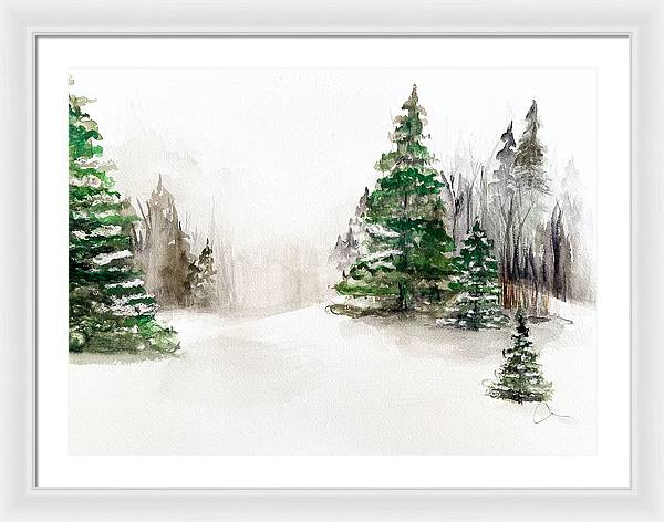 Snowscape 2 - Framed Print