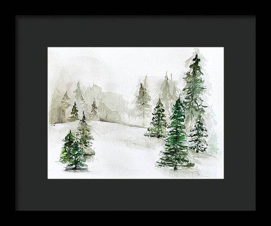 Snowscape 3 - Framed Print