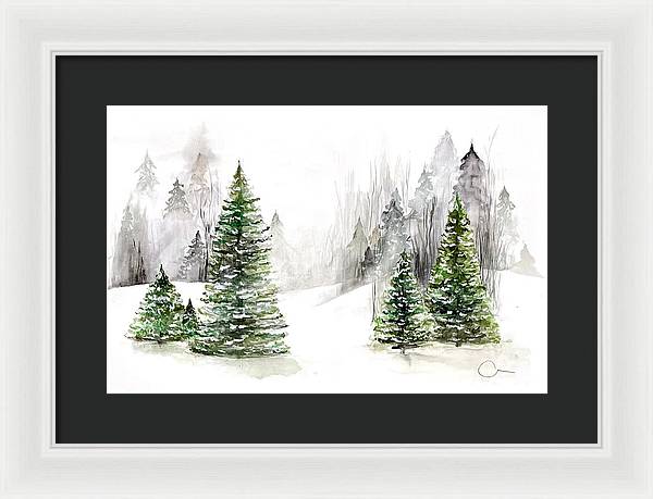 Snowscape - Framed Print