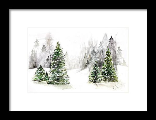 Snowscape - Framed Print