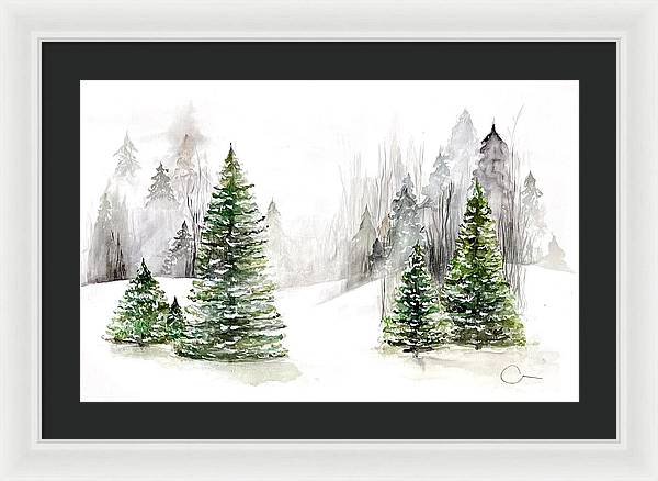 Snowscape - Framed Print