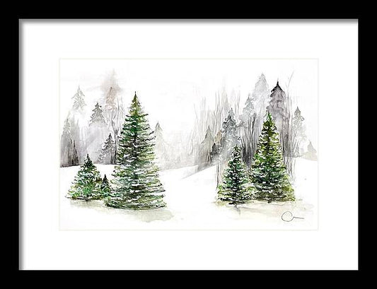 Snowscape Framed Print