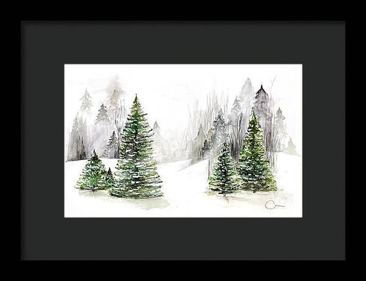 Snowscape - Framed Print